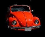 Volkswagen orange beetle car