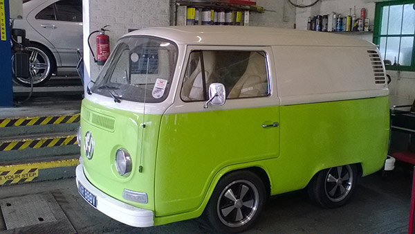 Green VW Van