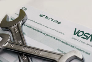 image of spanner and mot certificate